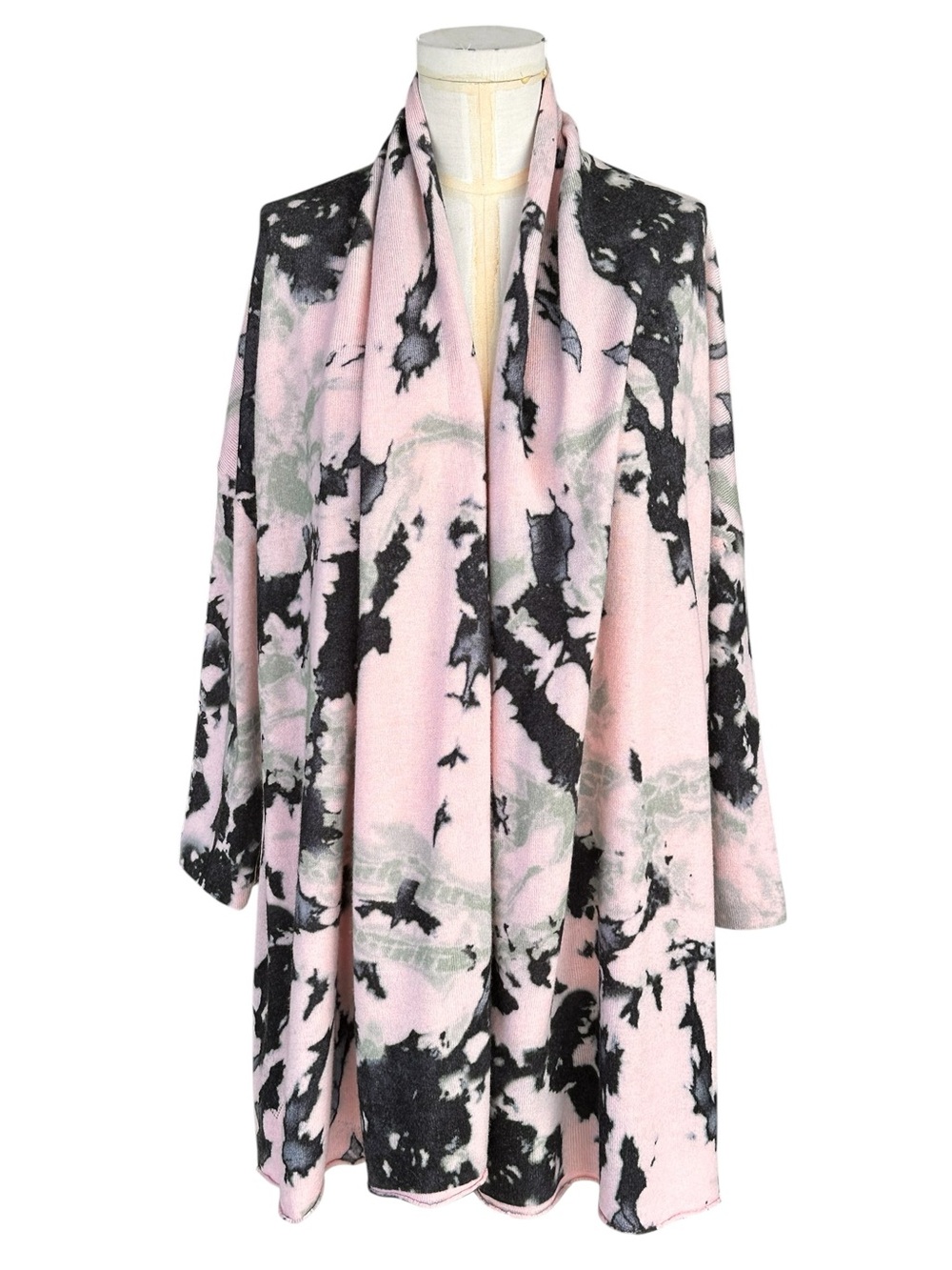 Zadig & Voltaire Women's Rona Tie-dye Cashmere Long Open Cardigan Sweater XS / S